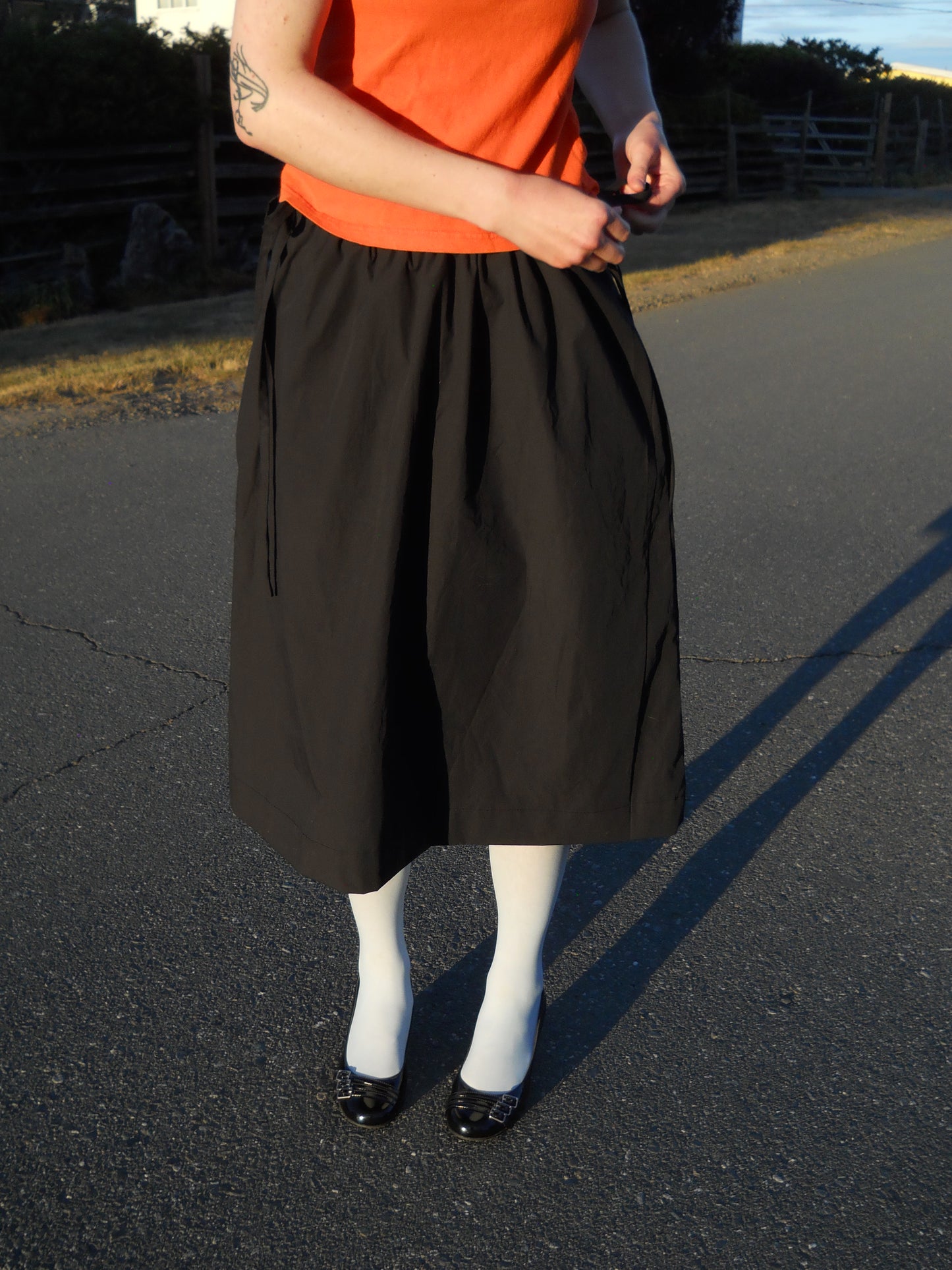 Black Midi Skirt