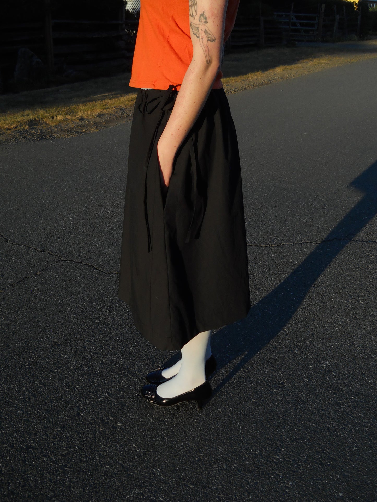 Black Midi Skirt