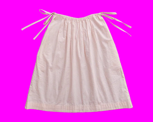 Made to Order - Baby Pink Midi Double Tie Skirt