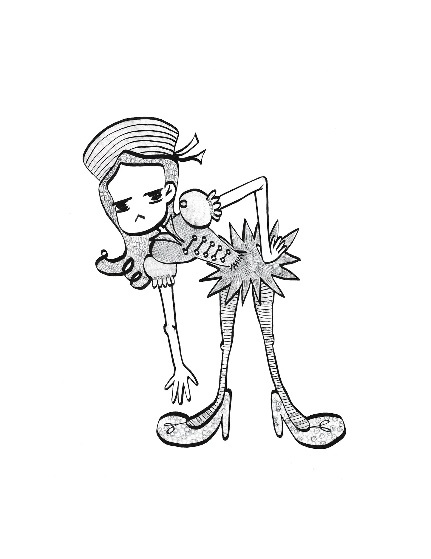 Girl #2 Print 8.5" x 11"